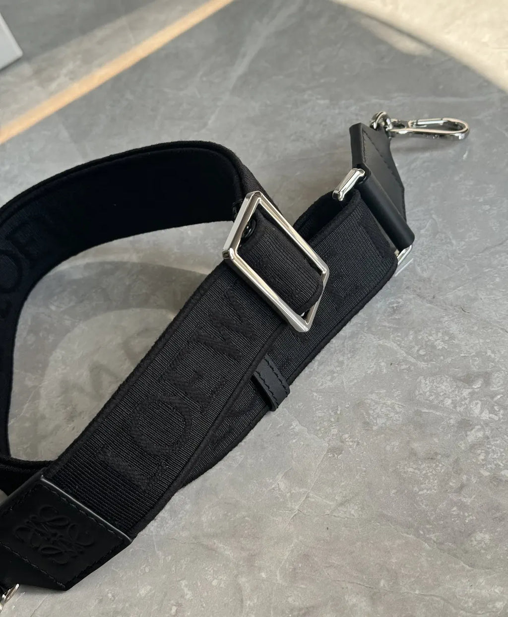 Loewe Black Jacquard Belt - Hình 2