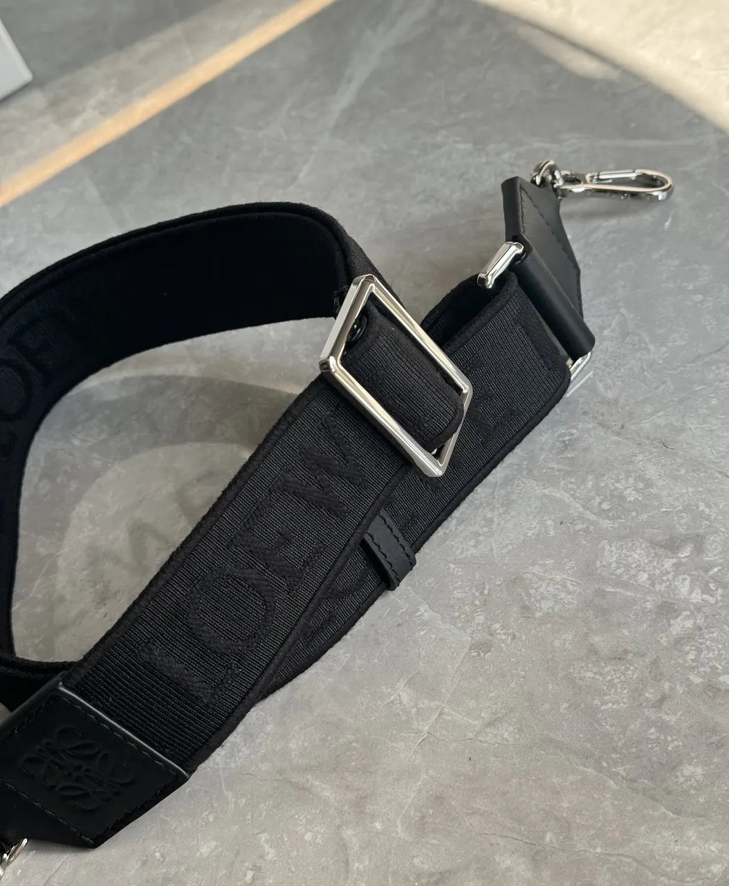 Loewe Black Jacquard Belt - Hình 2