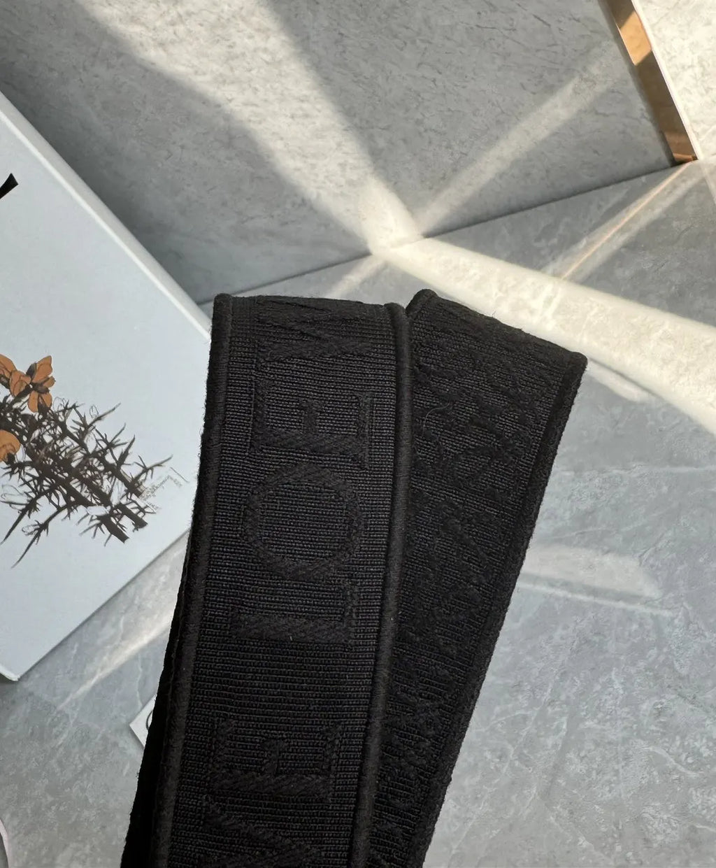 Loewe Black Jacquard Belt - Hình 6