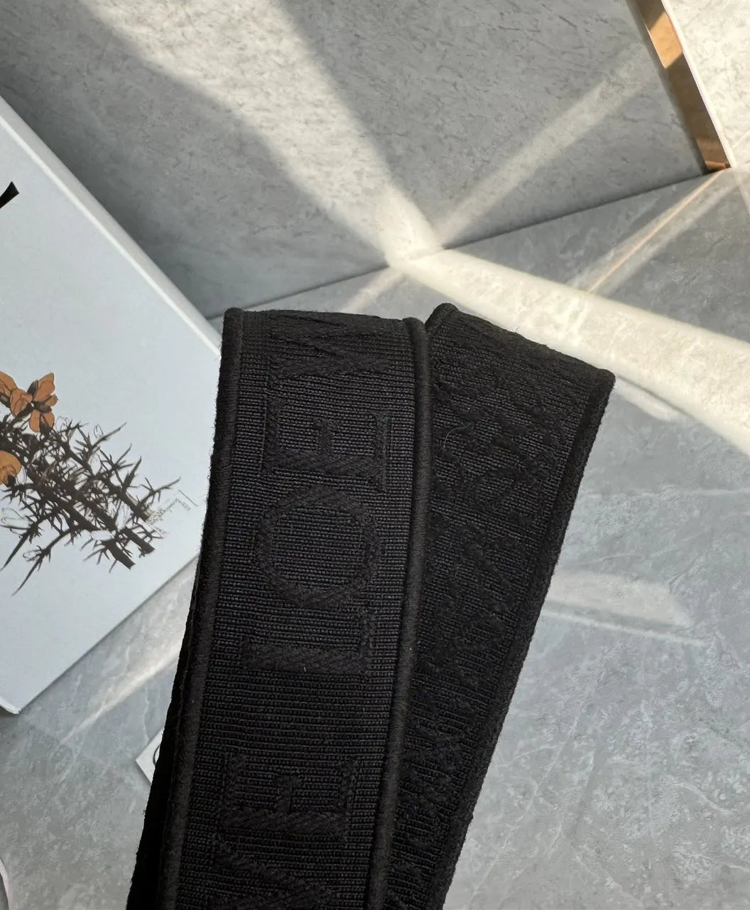 Loewe Black Jacquard Belt - Hình 6