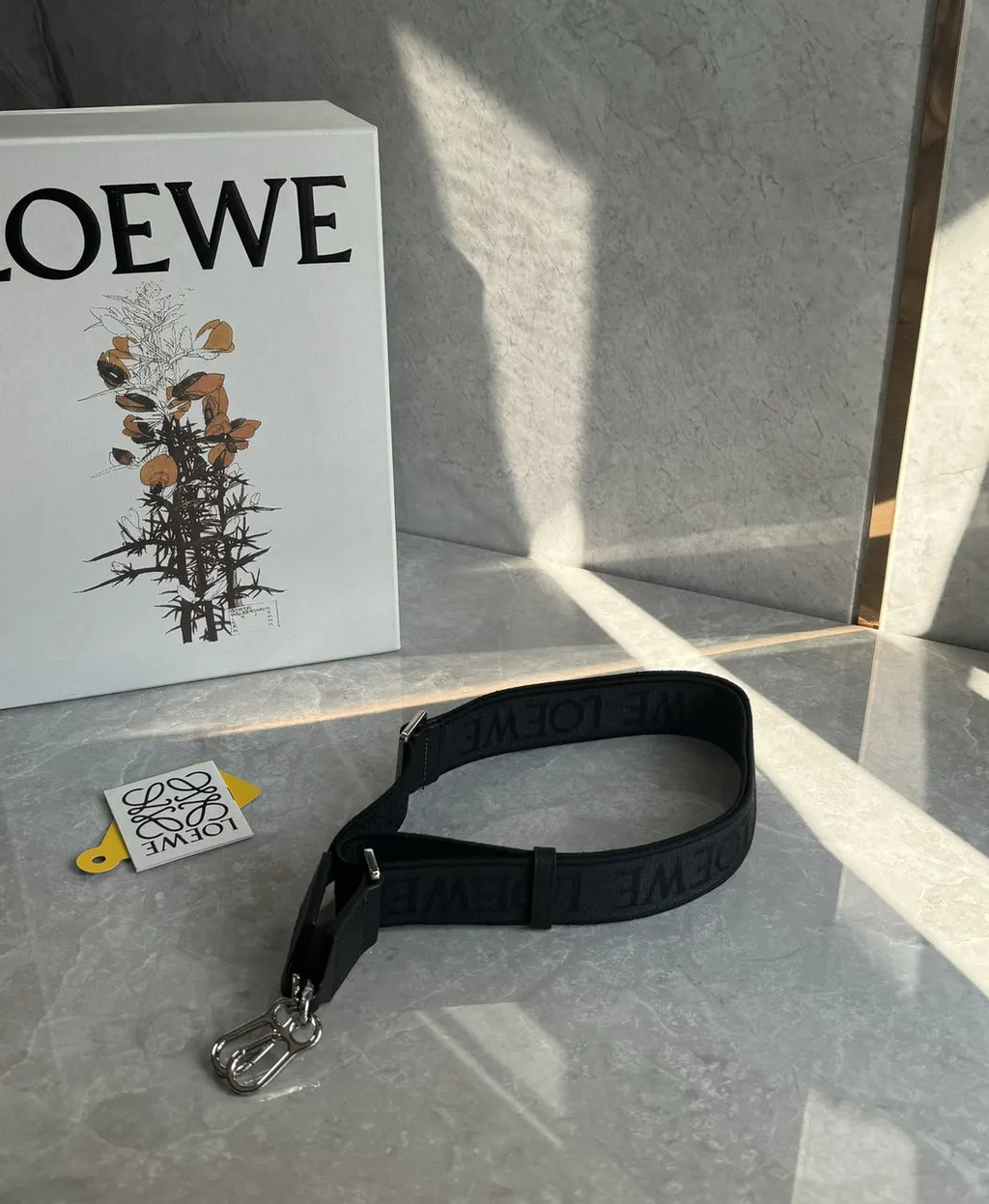 Loewe Black Jacquard Belt - Hình 3