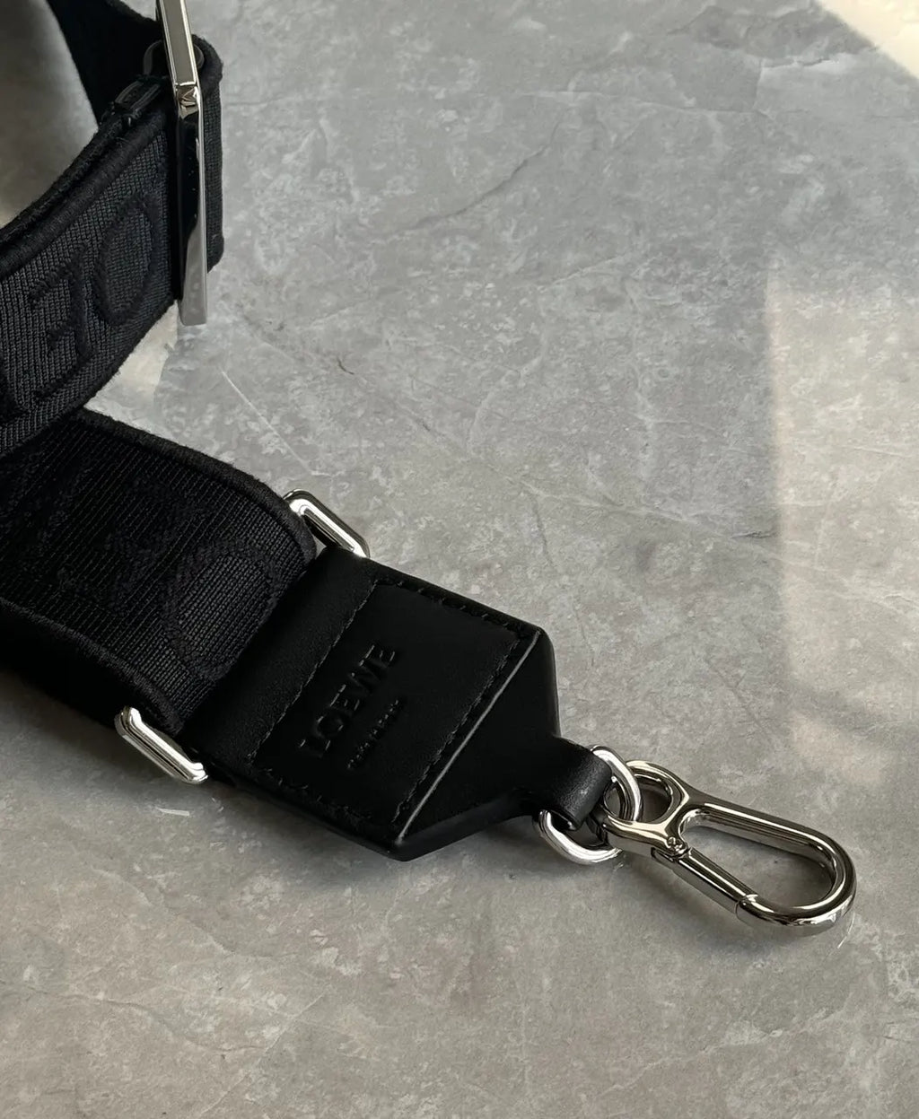 Loewe Black Jacquard Belt - Hình 4