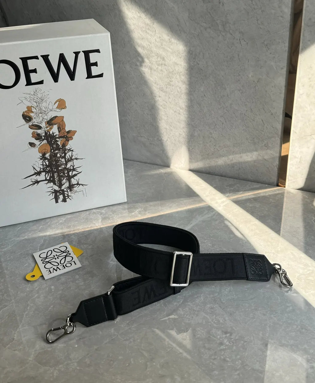 Loewe Black Jacquard Belt - Hình 8