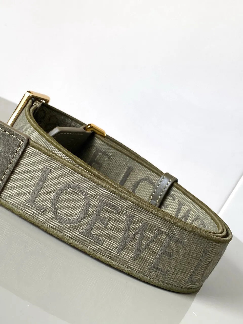 Loewe Olive Green Logo Strap - Hình 3