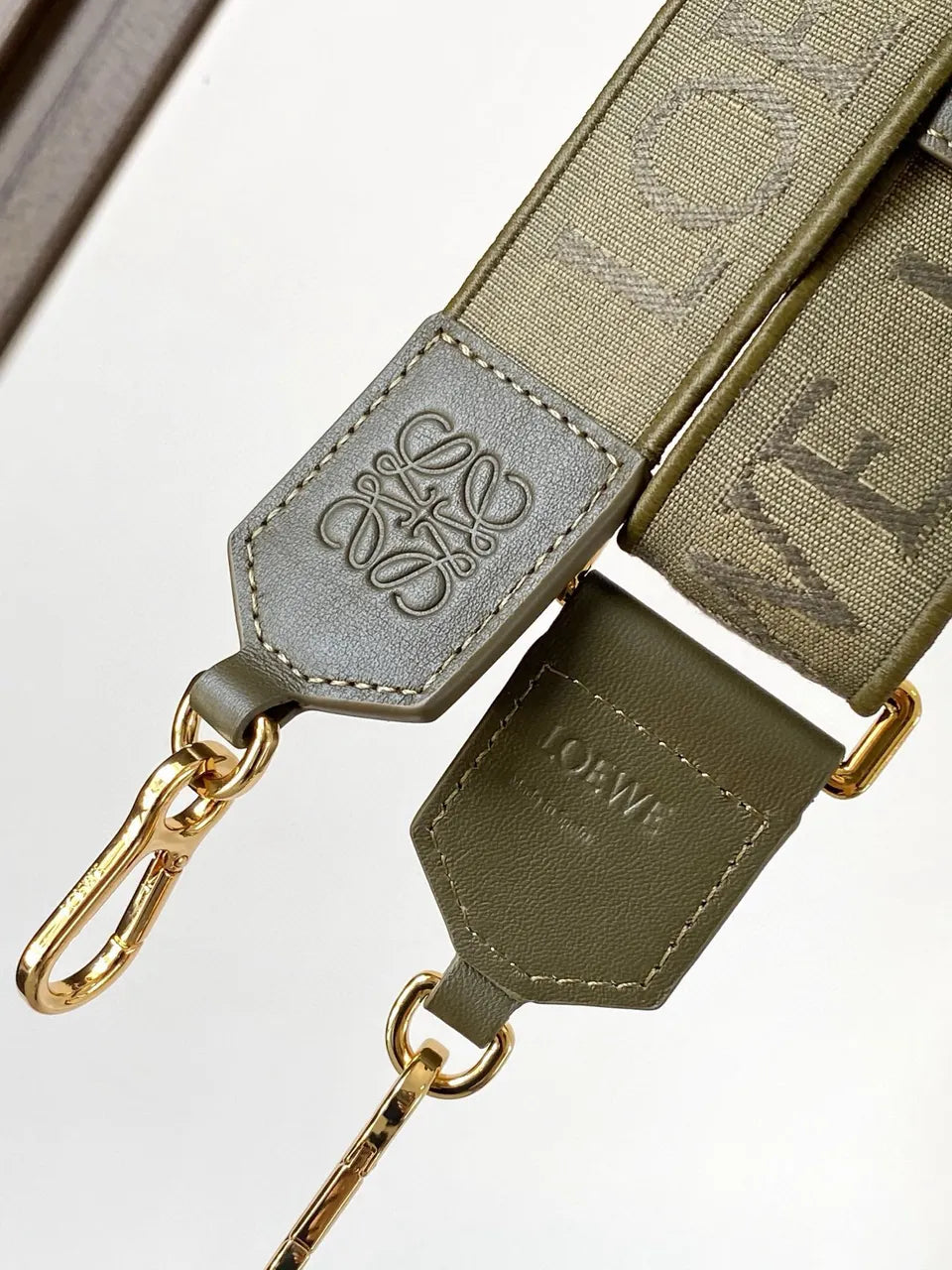Loewe Olive Green Logo Strap - Hình 8