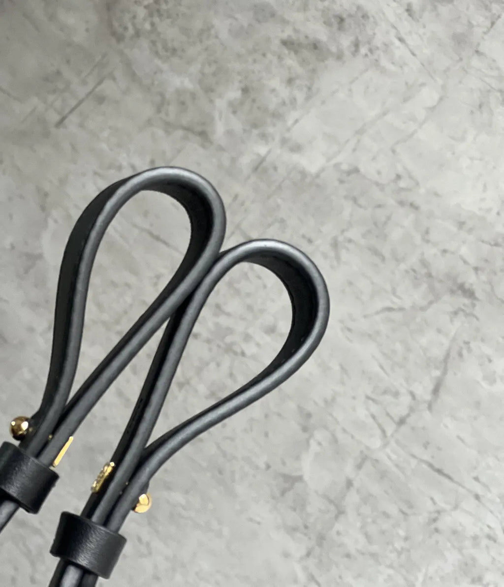 Loewe Black Leather Bag Strap - Hình 7