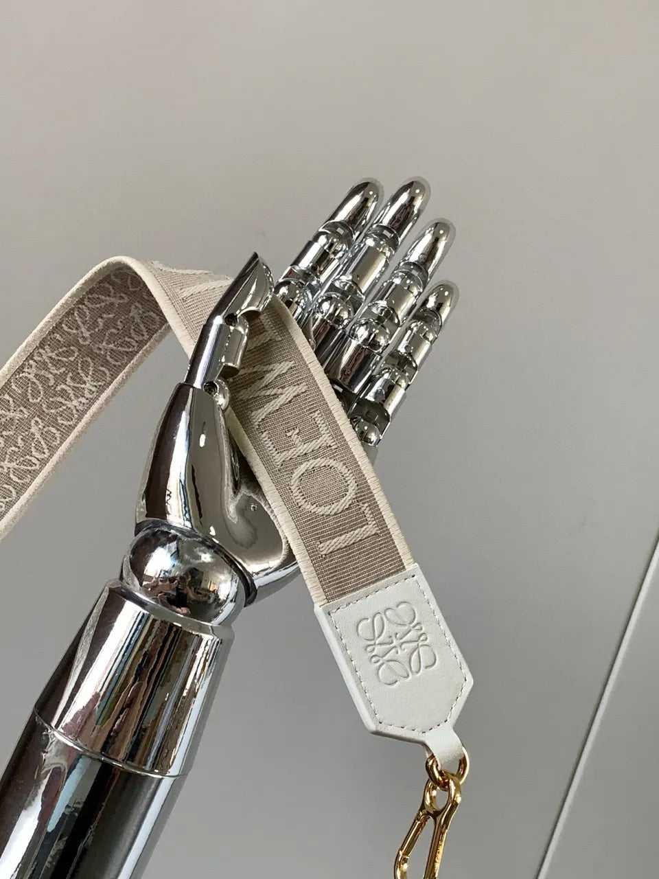Loewe Beige Woven Strap - Hình 9