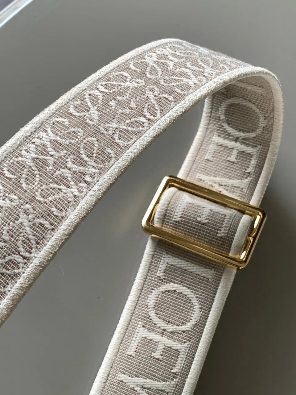 Loewe Beige Woven Strap - Hình 5