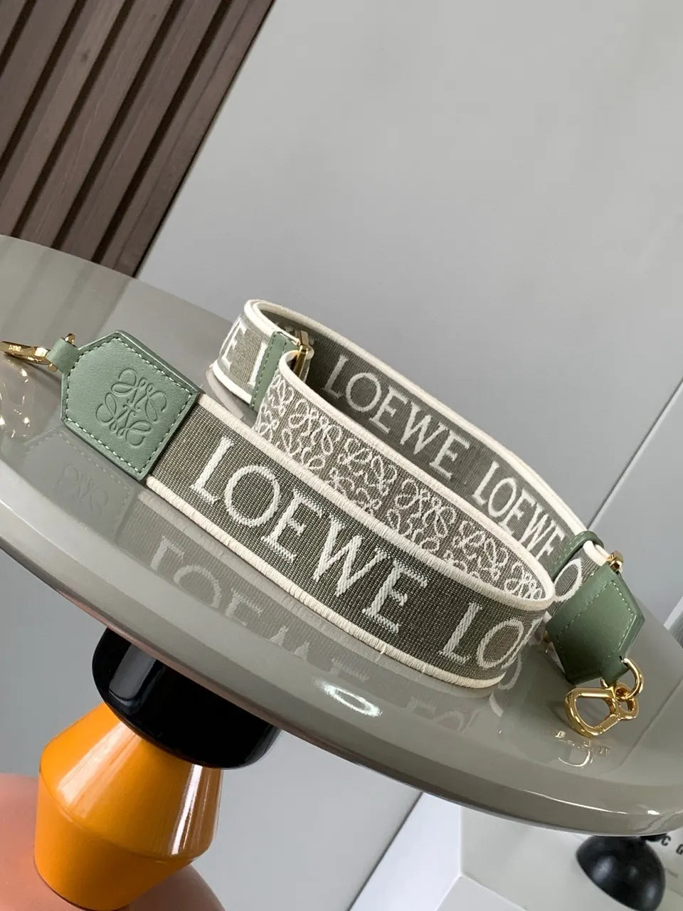 Loewe Green Jacquard Strap