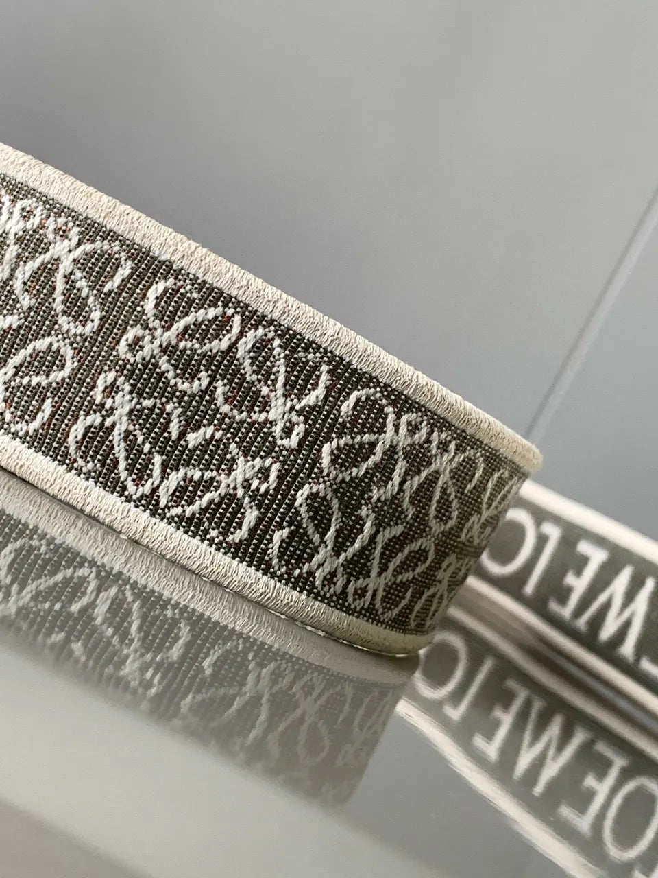Loewe Green Jacquard Strap - Hình 5