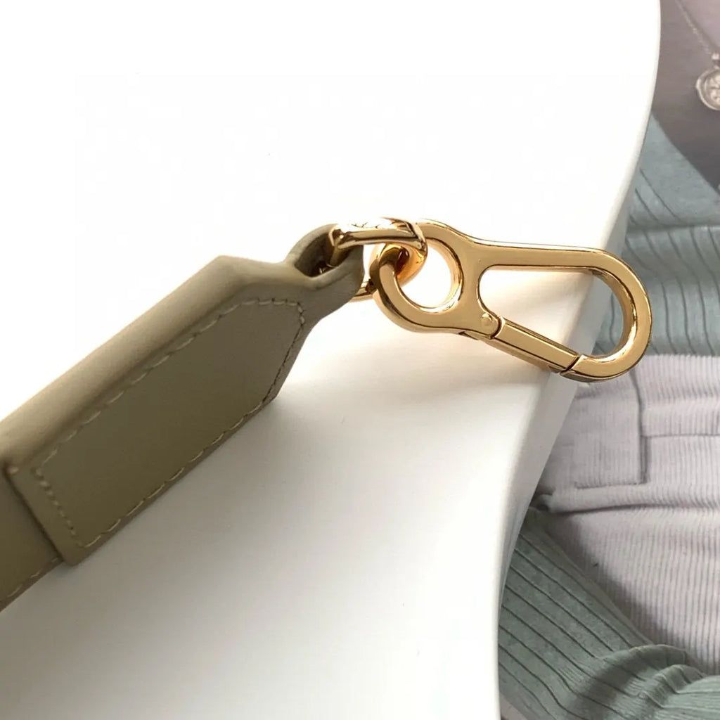 Loewe Beige Leather Bag Strap - Hình 7