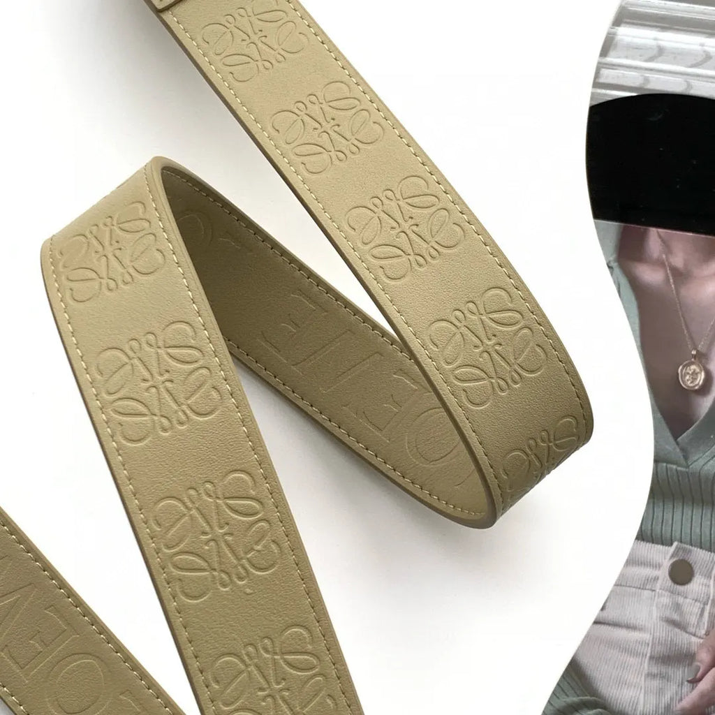 Loewe Beige Leather Bag Strap - Hình 3