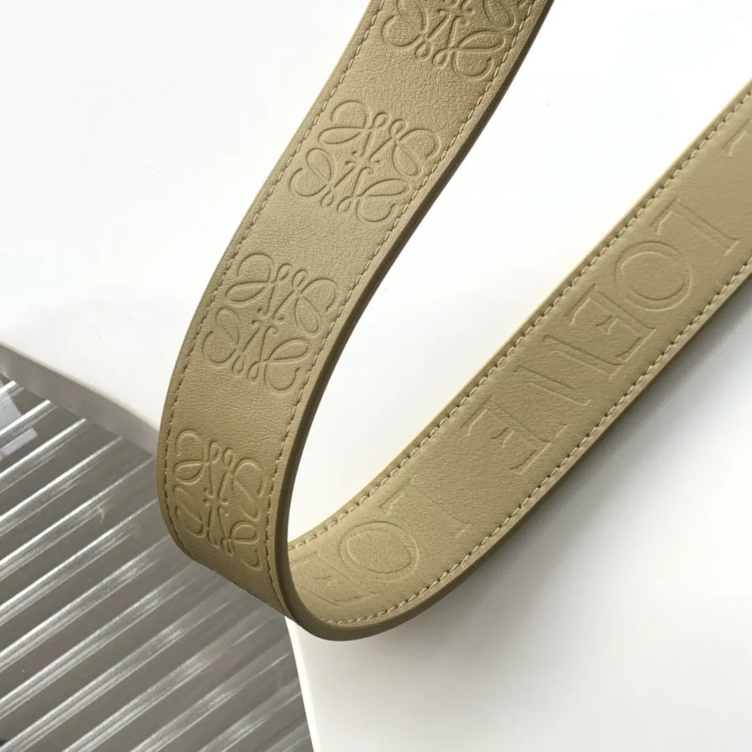 Loewe Beige Leather Bag Strap - Hình 9
