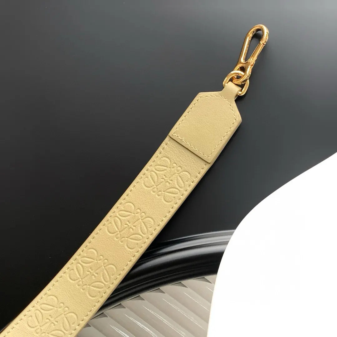 Loewe Beige Leather Bag Strap - Hình 8
