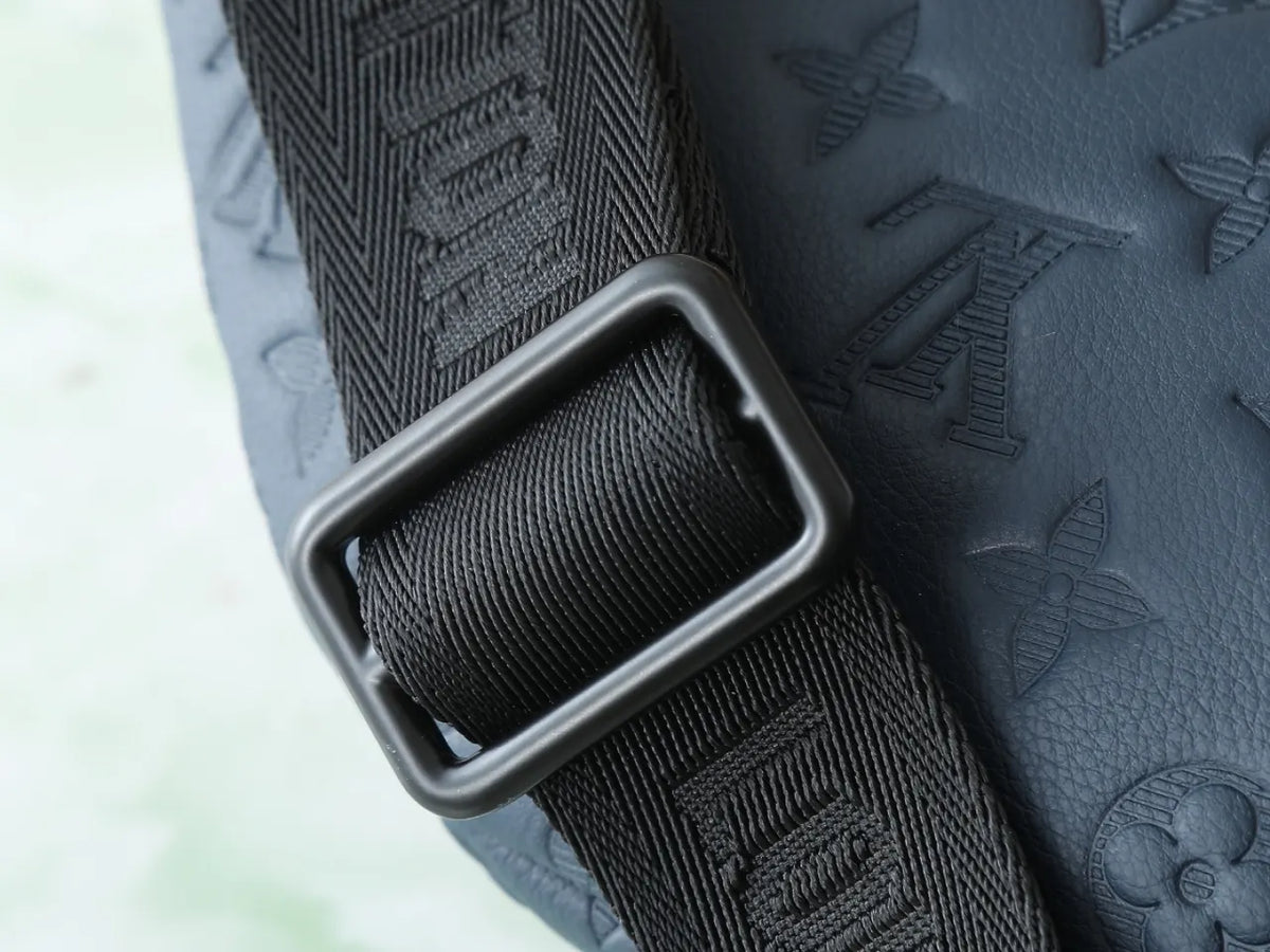 LV Blue Embossed Belt Bag - Hình 2