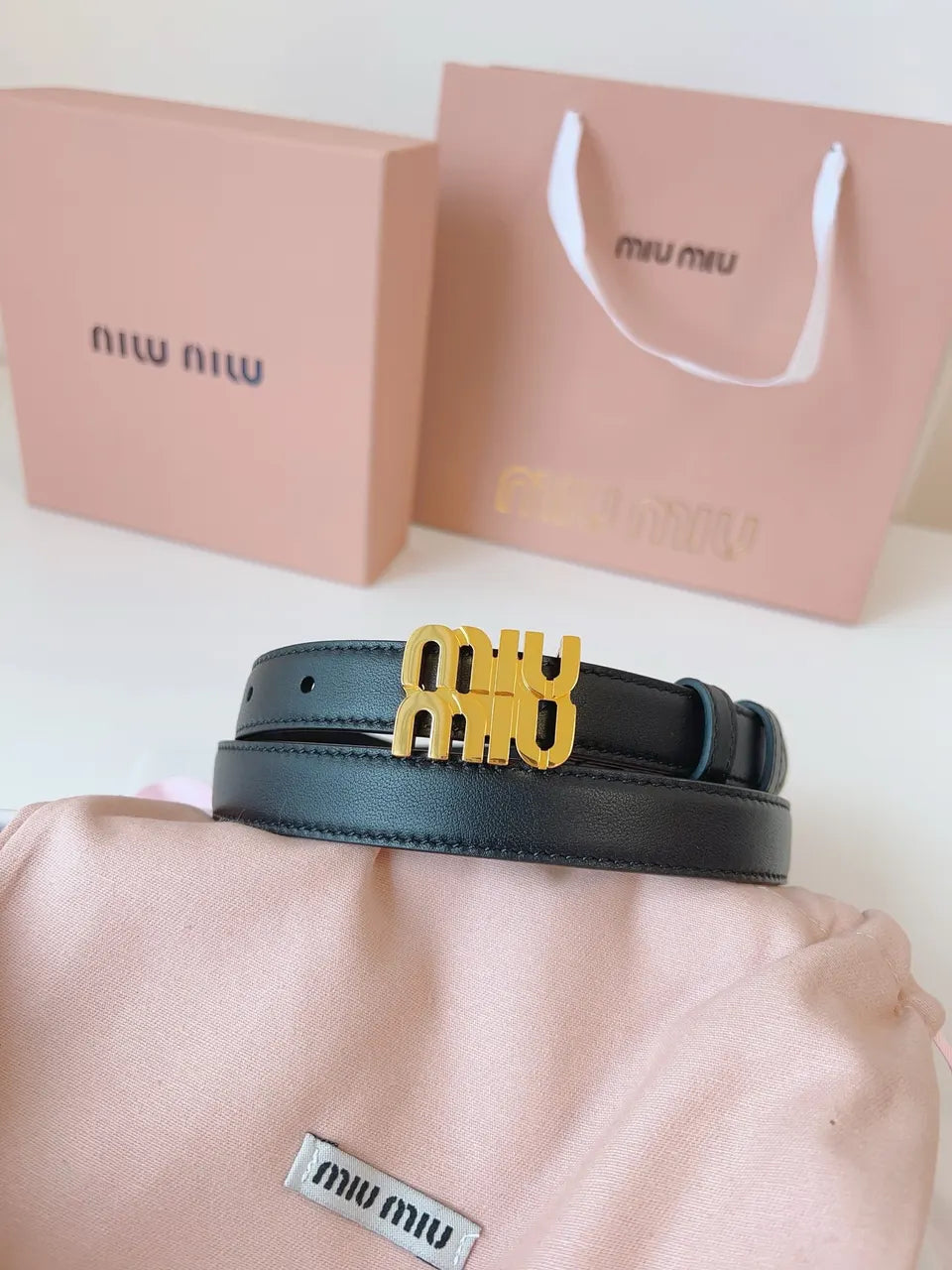 Miu Miu Pink Fabric Bag - Hình 9