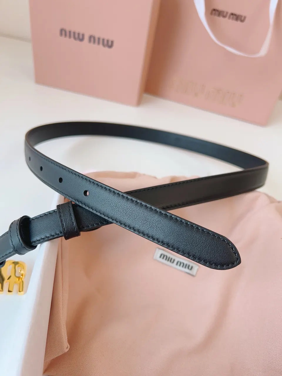 Miu Miu Pink Fabric Bag - Hình 7
