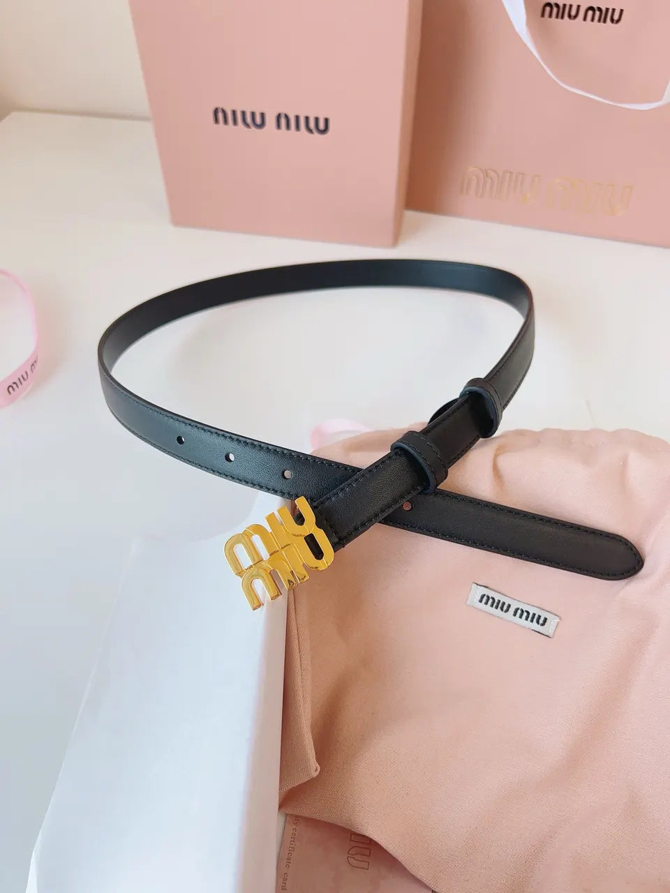 Miu Miu Pink Fabric Bag - Hình 8