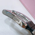 silver Miu Miu Brown Leather Belt