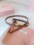 Miu Miu Brown Leather Belt