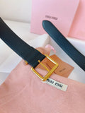 Miu Miu Black Leather Belt