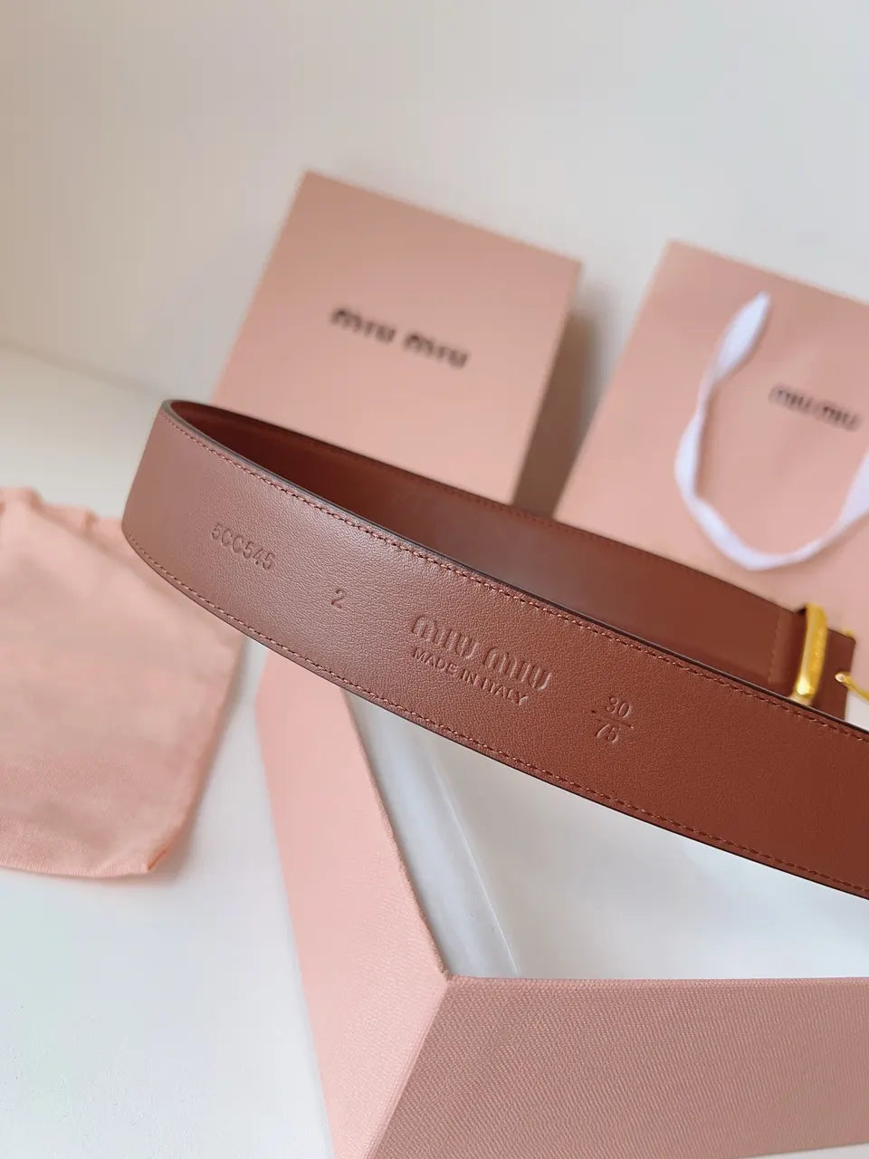 Miu Miu Brown Belt - Hình 2