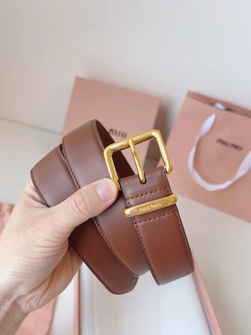 Miu Miu Brown Belt