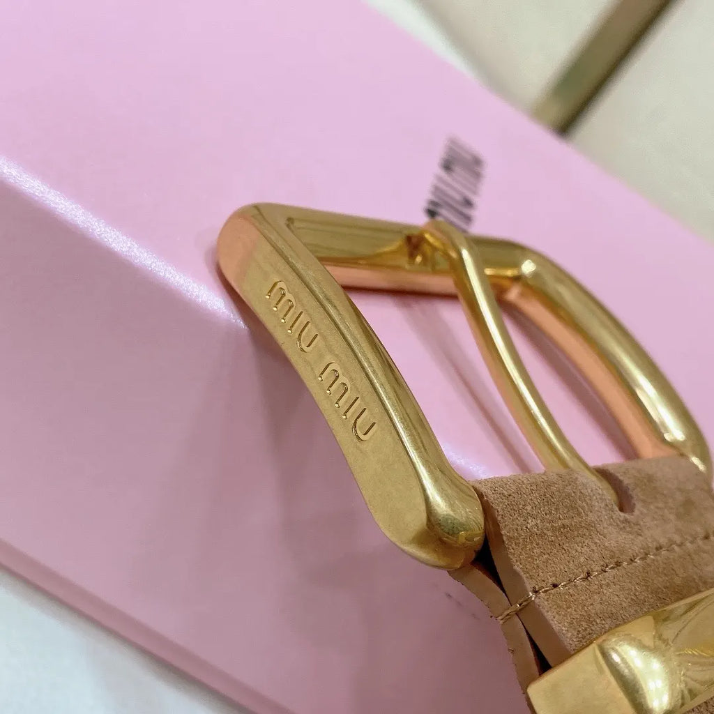 Miu Miu Suede Belt - Hình 3