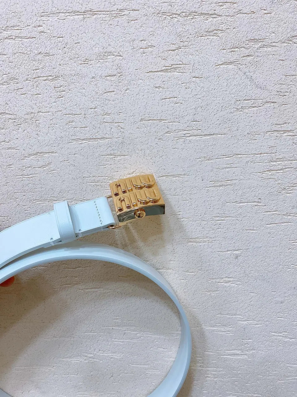 Miu Miu Sky Blue Belt - Hình 4